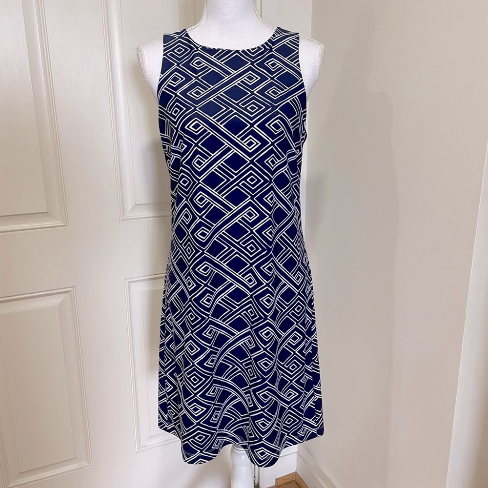 Britt by Britt Ryan Geometric Print Jersey Sheath Dress